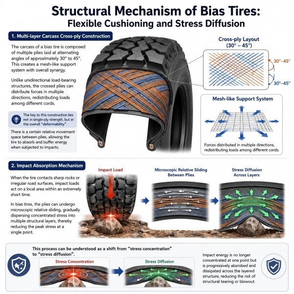 Why Choose Bias Tires in Mining Conditions? A Comprehensive Analysis of Impact Resistance and Blowout Prevention Advantages