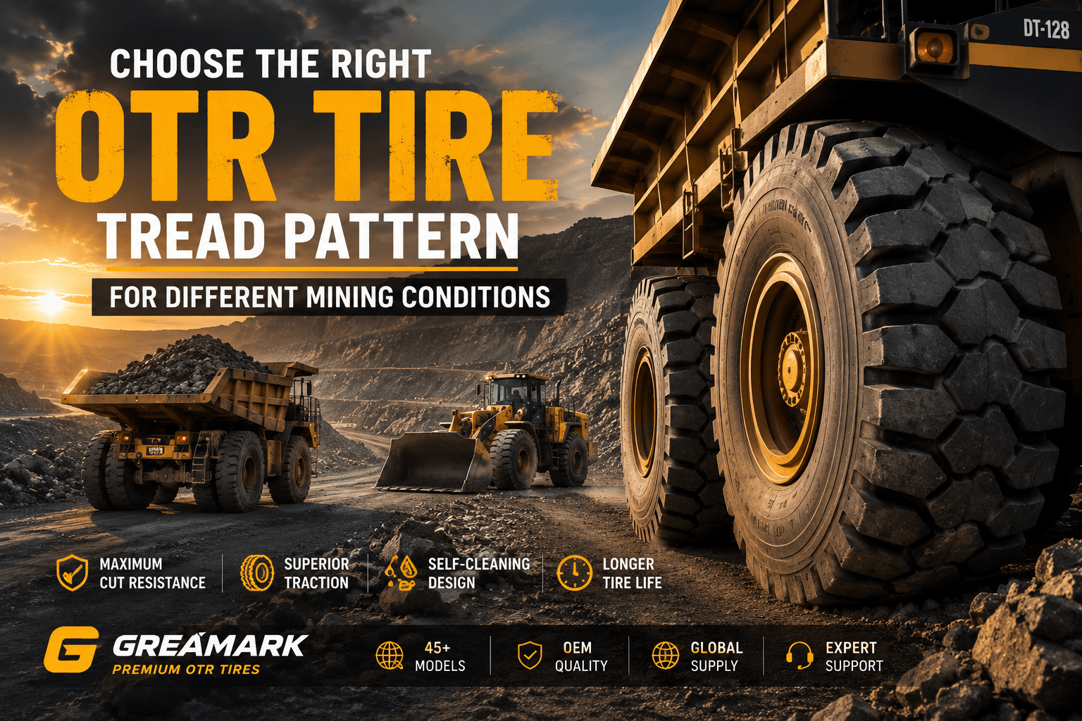 How to Choose the Right OTR Tire Tread Pattern for Different Mining Conditions